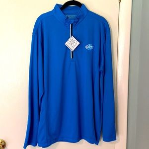 Mock zip neck top.  New with tags.  Bud Light Logo.